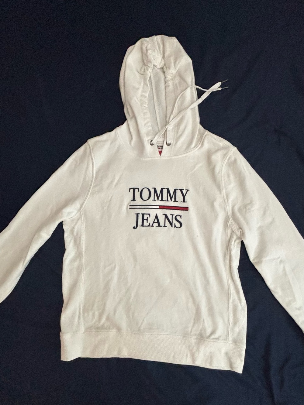 Tommy Hilfiger/ Tommy Jeans' Logo Hoodie with Navy & Red Trim
